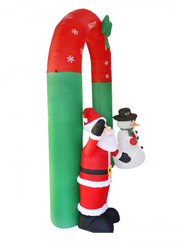 Decorative Inflatable Santa Claus And Snowman Arch Multicolour