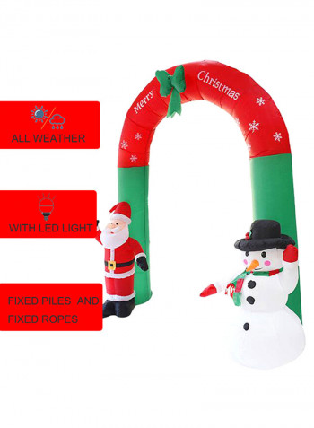 Decorative Inflatable Santa Claus And Snowman Arch Multicolour