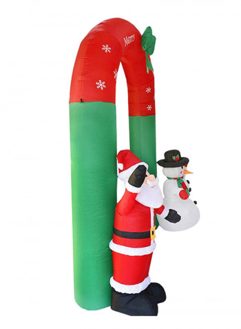 Decorative Inflatable Santa Claus And Snowman Arch Multicolour