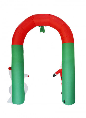 Decorative Inflatable Santa Claus And Snowman Arch Multicolour