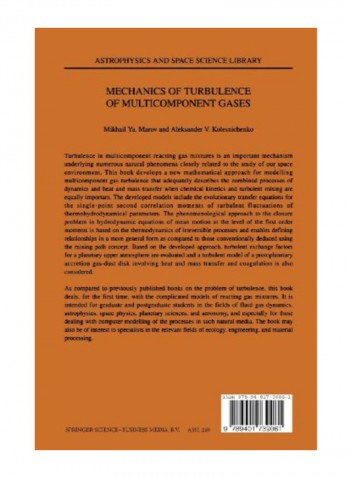 Mechanics Of Turbulence Of Multicomponent Gases Paperback