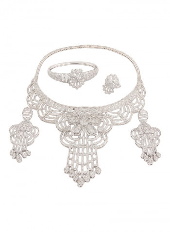 5 Piece Floral Necklace Set