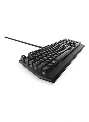 Mechanical Gaming Keyboard With Cherry MX Red Switches, Per-Key LED, USB Passthrough And Media Control