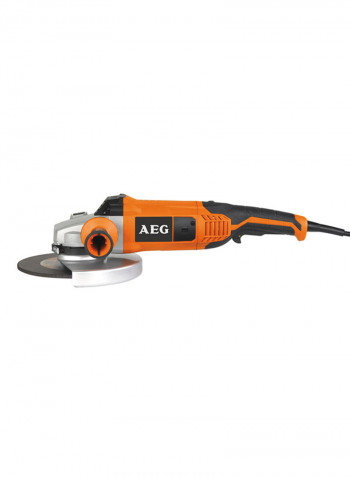 Electric Hand Held Angle Grinder Orange/Black/Grey Large