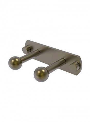 Prestige Skyline Collection 2-Position Multi Peg Decorative Hook Gold 5.5x3x1.5inch