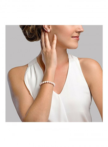 Silver Plated Pearl Studded Bracelet