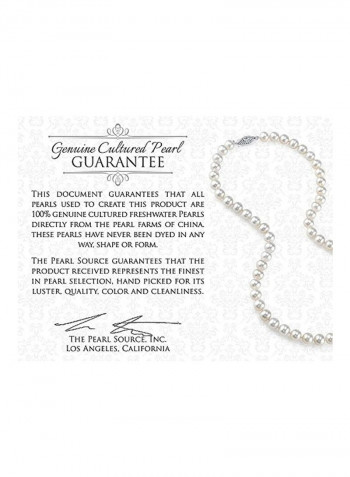 Silver Plated Pearl Studded Bracelet