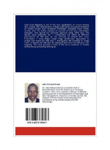 Analysis Of Sar And Optical Data For Land Cover Mapping Paperback