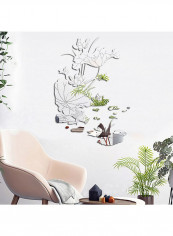 Lotus Plant Flower Pattern Wall Sticker Silver reviews Lotus Plant Flower Pattern Wall Sticker Silver