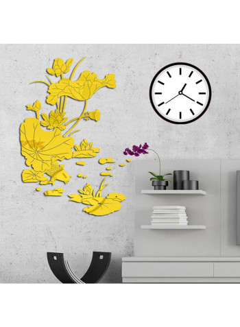 Lotus Plant Flower Sticker Yellow 60x90cm