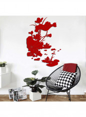 1-Piece Fashion Lotus Plant Wall Sticker Multicolour 60x90cm