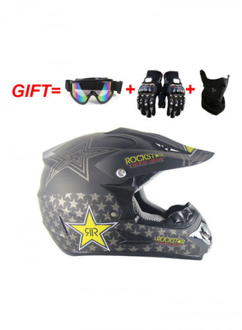 Off-Road Full Covered Motorcycle Helmet 34x34x34cm