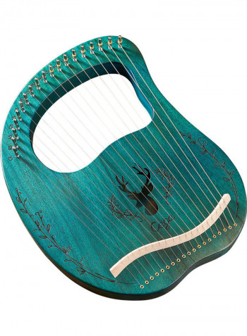 19-String Wooden Lyre Harp