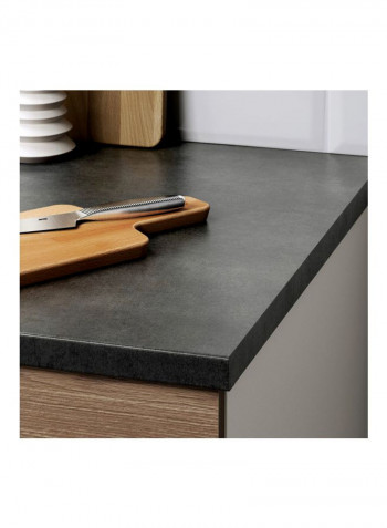 Base Cabinet With Doors And Drawer Grey/White/Silver 120centimeter
