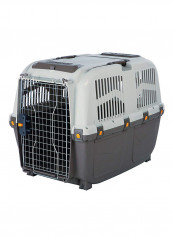 Skudo 5 Pet Transport Basket Grey/White Large