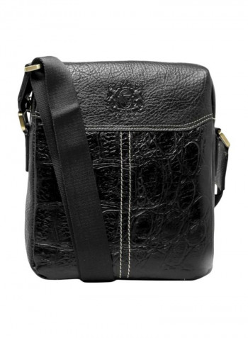 Leather Crossbody Bag Black