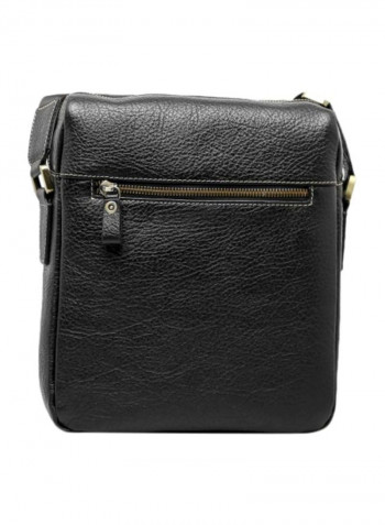 Leather Crossbody Bag Black