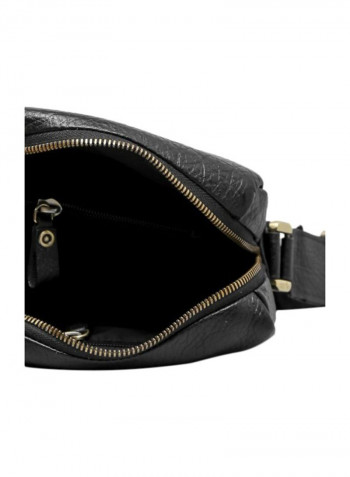 Leather Crossbody Bag Black