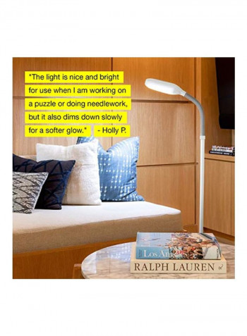 Litespan LED Craft Floor Lamp White 10.2x9x61inch