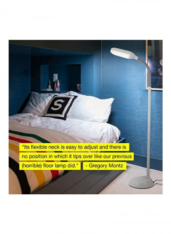 Litespan LED Craft Floor Lamp White 10.2x9x61inch