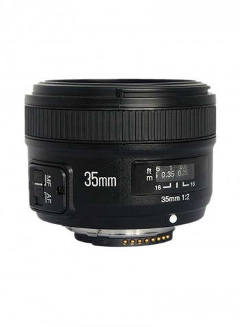 AF 35mm f/2 Wide Angle Fixed Lens For Nikon DSLR Camera Black