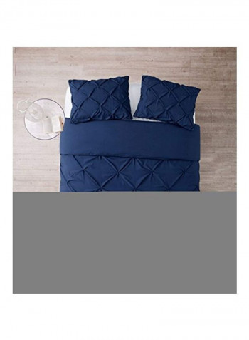4-Piece Comforter Set Navy Queen