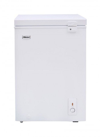 Single Door Freezer White Plastic Coated Aluminum Inside Tropical Inside Condenser 170 l NCF170 White