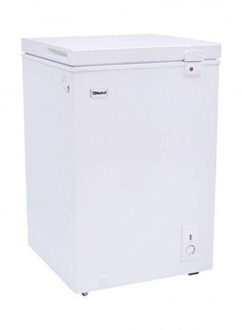 Single Door Freezer White Plastic Coated Aluminum Inside Tropical Inside Condenser 170 l NCF170 White