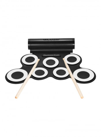 Portable Digital Stereo Electronic Drum Set