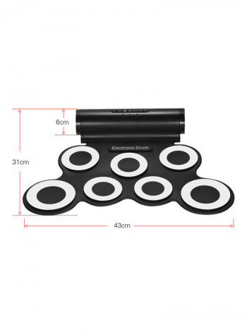 Portable Digital Stereo Electronic Drum Set