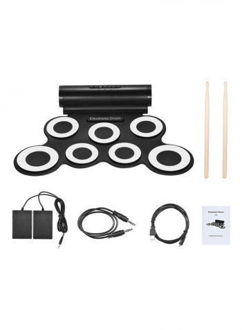 Portable Digital Stereo Electronic Drum Set