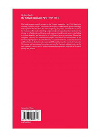 The Vietnam Nationalist Party (1927-1954) Hardcover