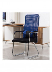 Thick Breathable Mesh Conference Chair Blue/Black 72 x 53 x 19cm