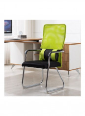 Thick Breathable Mesh Conference Chair Green/Black 72 x 53 x 19cm