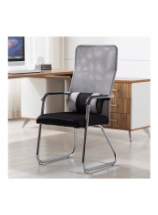 Thick Breathable Mesh Conference Chair Grey/Black 72 x 53 x 19cm