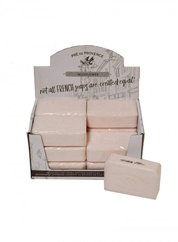 12-Piece Wildflowers Shea Butter Soap 250g