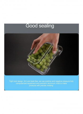 100-Piece Box Set Clear 6x12x13cm