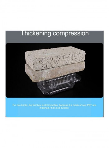 100-Piece Box Set Clear 6x12x13cm