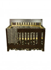 4-Piece Printed Crib Bedding Set