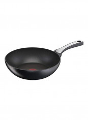 Non Stick Induction Wok Pan with Heat-Resistant Handle Black 28cm