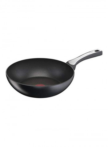 Non Stick Induction Wok Pan with Heat-Resistant Handle Black 28cm