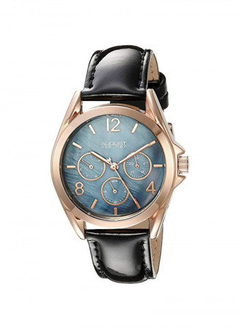 Women's Water Resistant Leather Analog Watch AS8191BKR