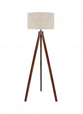 LED Tripod Floor Lamp Beige/Brown