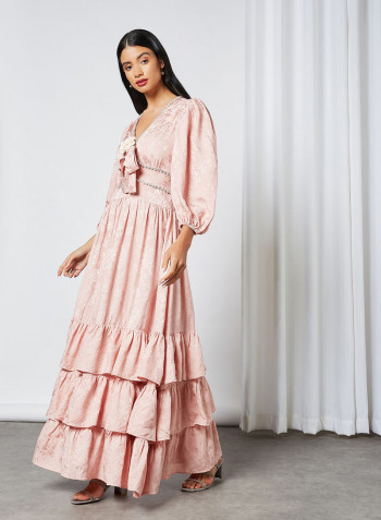 Wine and Dine Maxi Dress Pink