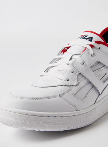 Cage Low Sneakers White /Navy/Red
