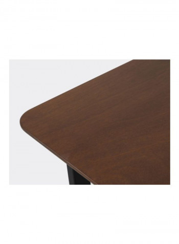 Renca Dining Table Brown/Black 150x75x90centimeter