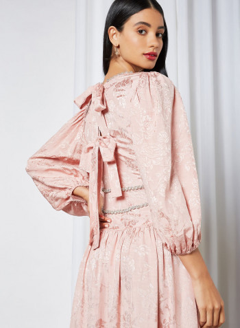 Wine and Dine Maxi Dress Pink