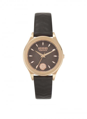 Women's Leather Analog Wrist Watch V WVSP560418