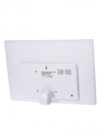 LED Digital Photo Frame With Infrared Remote Control White