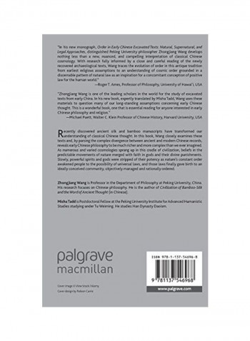 Order In Early Chinese Excavated Texts: Natural, Supernatural, And Legal Approaches Hardcover